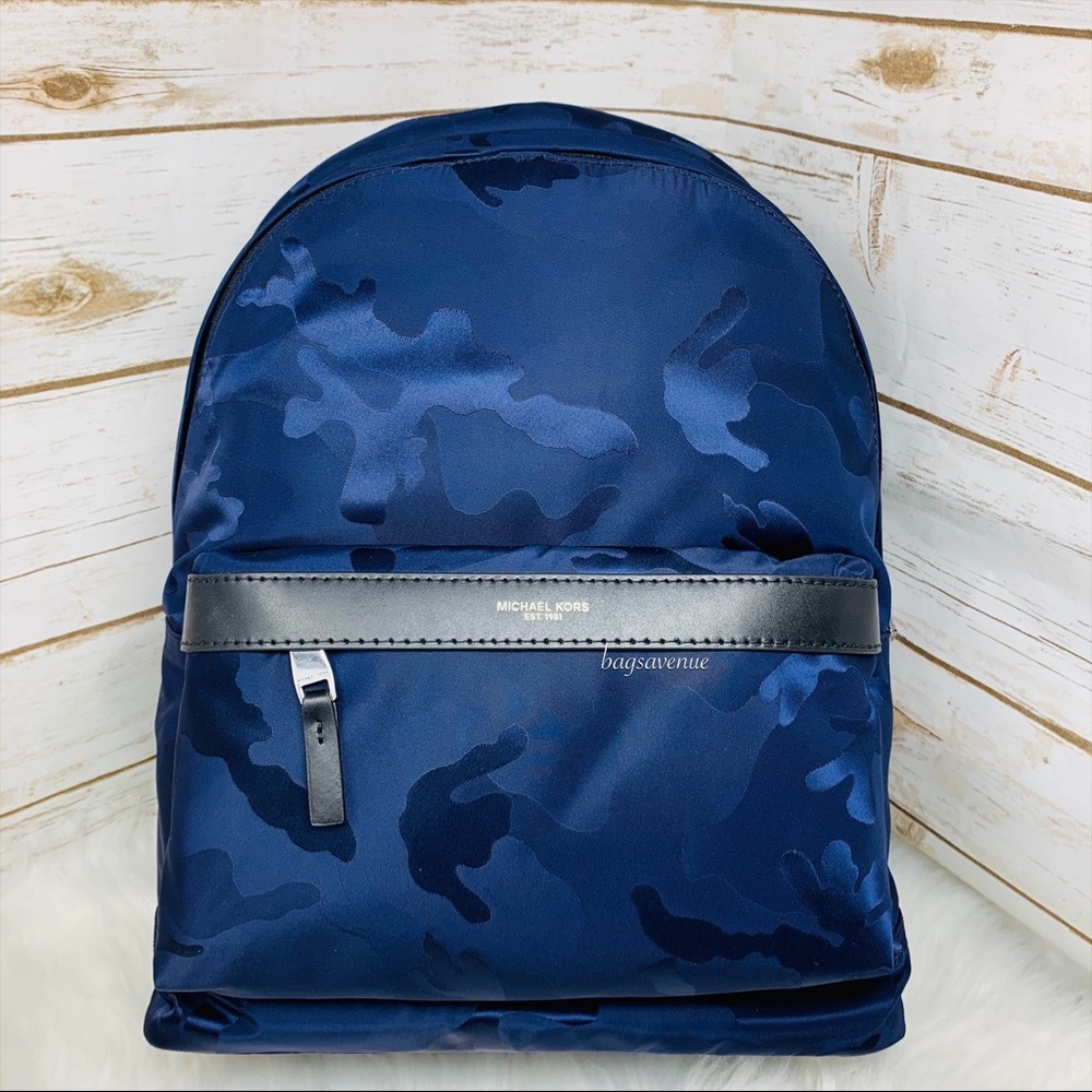 Kent indigo camo backpack Michael Kors blue bag